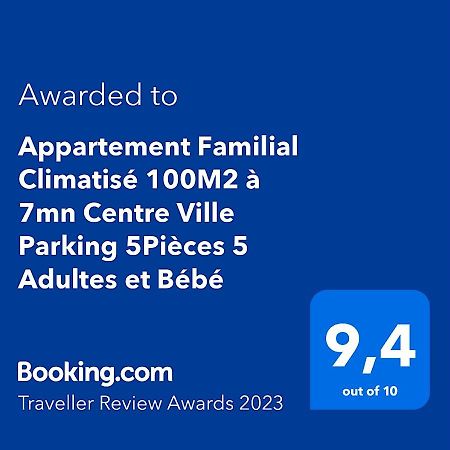 Appartement Climatise 100M2 7Mn Centre Ville Garage 5Pieces 5 Adultes Bebe Arrivee Autonome Дижон Екстериор снимка