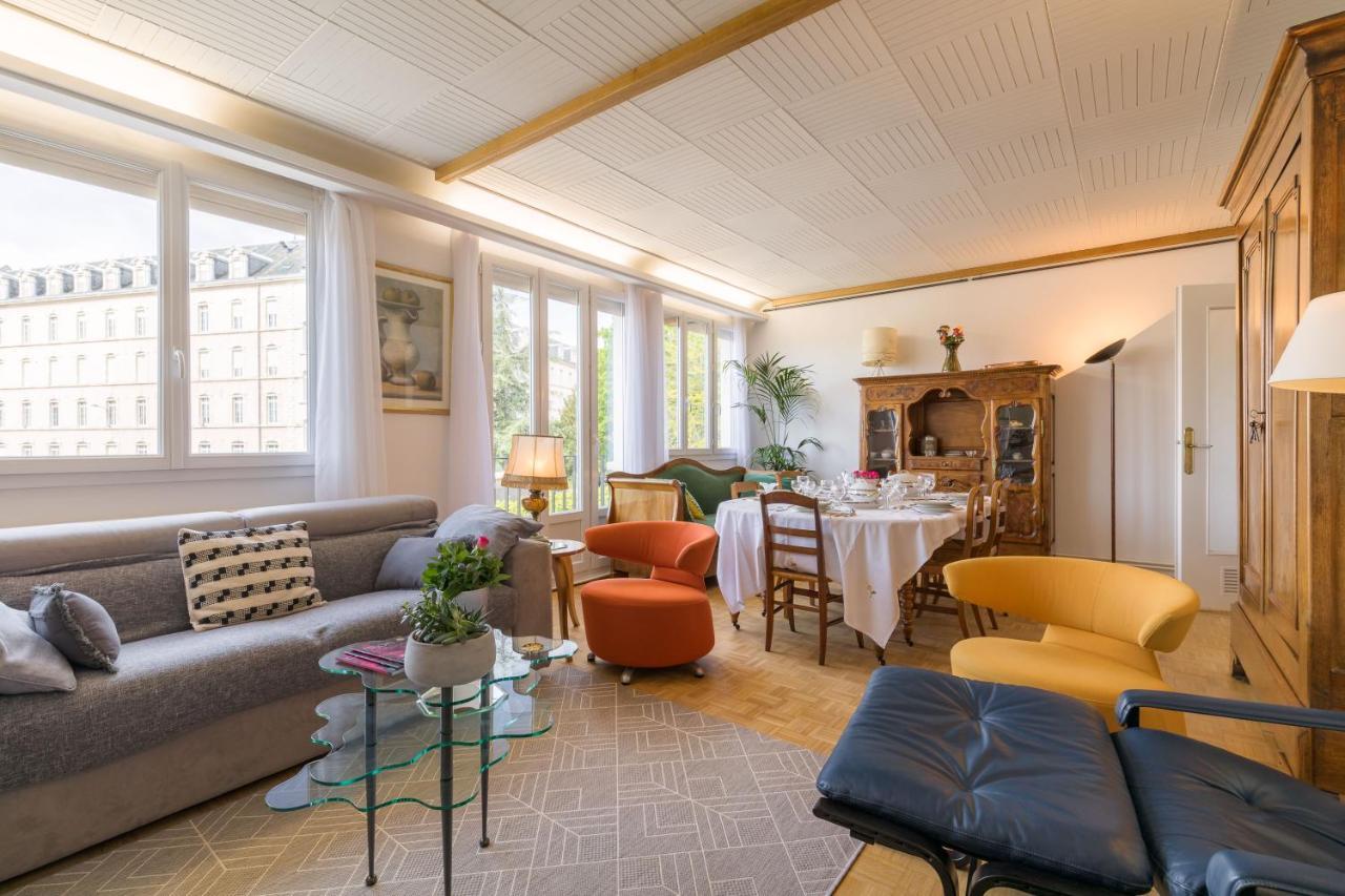 Appartement Climatise 100M2 7Mn Centre Ville Garage 5Pieces 5 Adultes Bebe Arrivee Autonome Дижон Екстериор снимка